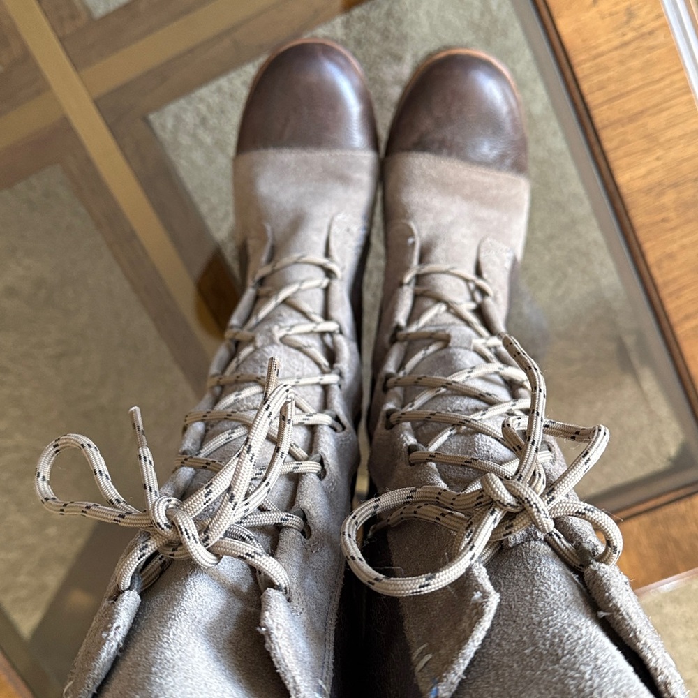 Sorel Cate The Great Tall LaceUp Lug Sole Wedge Boot Style NL2175-227 Size US8.5 - Picture 7 of 17